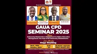 TVUCC LIVE :  GHANA ASSOCIATION OF UNIVERSITY ADMINISTRATORS CPD SEMINAR 2025, UCC
