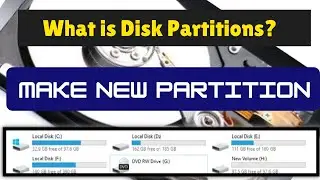 How to Create Partition in Windows 10 || Partition Hard Drives