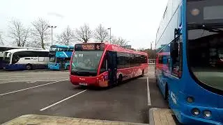 Optare bus Translink foyle metro 1835 parking at Derry ~ Londonderry.