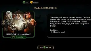 ELEMENTAL WARRIORS PACK OPENING ☠️ MORTAL KOMBAT MOBILE GAMEPLAY