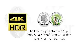 Jack and the Beanstalk - The Guernsey Pantomime 50p 2019 Silver Proof Coin Collection HDR