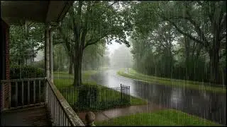 Calm Woodland Rain Sounds at Evening | Natural Ambience for Restful Sleep