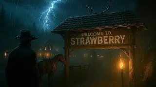 Thunderstorm Ambience at the Strawberry Ranch | Rain Sounds for Sleep RDR2 ASMR
