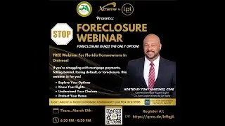 Stop Foreclosure Webinar for Florida Homeowners facing foreclosure