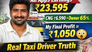 “Taxi Driver Weekly Income Truth 💸 CNG Expense + Owner 65% + My Profit ₹1,050”