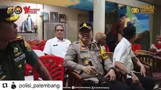 Kapolrestabes Palembang Bersama Wali Kota dan Forkopimda Lakukan Monitoring Gereja dan Pos Nataru