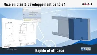 HiCAD CAO 3D intuitif  - mise en plan de tôlerie - mise à plat