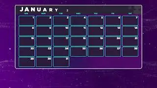 After Effects Template Calendar Project