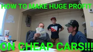 Flipping Cars| How to flip cheap cars and make huge profits.
