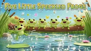 Five Little Speckled Frogs Song | Fun Counting & Music Adventure for Toddlers Nursery Rhyme for Kids