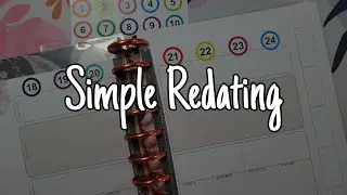 Simple Way to Redate Using Stickers | Outdated Happy Planner Classic