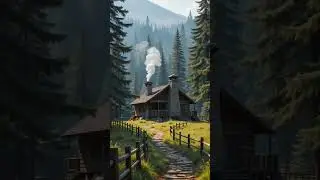 A Secret Cabin Deep in the forest #RusticDreams  #CabinGoals #WeekendRetreat #LakesideCabin