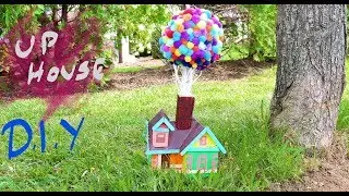 How to make Disney pixar's Up Movie Flying House Speed CRAFTING || cardboard house DIY 2017