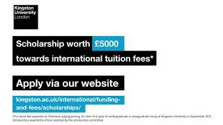 Kingston University International Scholarship | September 2021