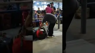 Checking bags before on board