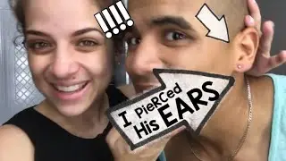 I PIERCED MY HUSBANDS EARS!!!