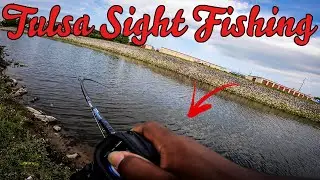INSANE Sight Fishing For Huge BASS On Beds (Tulsa Fishing)