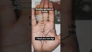 age signs life line fate line #shorts #videos #online #palmistry | taki taki