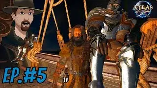 Cannons and Ballista and Hiring More Crew- Atlas  Single Player Modded Gameplay Ep. 5