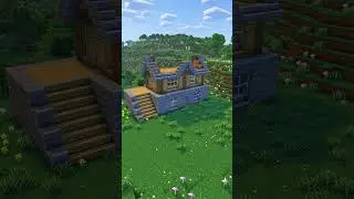 Дом из дуба в Minecraft #minecraft