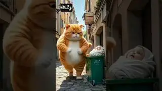 cat #cat rescues newbron baby❤️❤️#shortvideo #viralvideo#emotionvideo