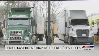 Record high gas prices straining NC truckers