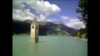The Bell Tower in Lake Reschen, Italy