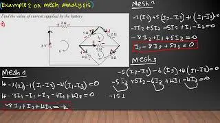 EE220   Mesh annalysis Example 2