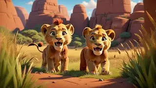 Five Little Lions Roar with Pride | Jungle Animal Song for Kids | Baby Songs & Preschool Rhymes