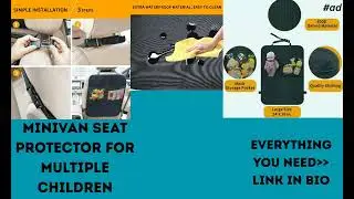 Heavy duty kick mat for car seat protection..