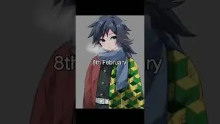 Demon slayer characters Birthday dates🎉...#demonslayer #kny