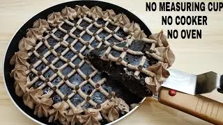 Chocolate Cake Without Measuring Cup | चॉकलेट केक बनाए बिना मेजरिंग कप,अंडे,ऑवन केे पैन मे