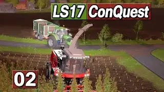 Mais h&auml;ckseln auf Nicolonia ► LS17 ConQuest #2 & Kuhn DLC