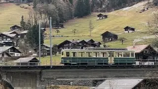 Swiss narrow gauge trains!