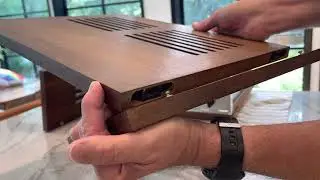 Assembly of a vintage Accuphase wooden case