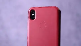 Чехол iPhone XS Max Leather Folio