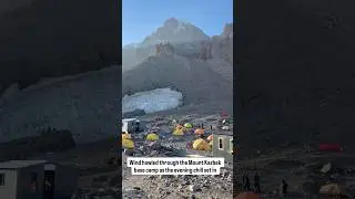 Wind howled through Mount Kazbek base camp as the evening chill set in #MountKazbek #BethlemiHut