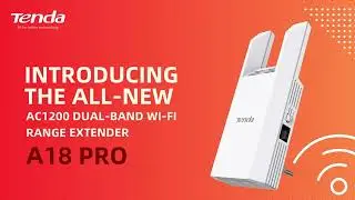 Tenda A18 Pro Wi-Fi Range Extender - AC1200 Dual Band Wi-Fi