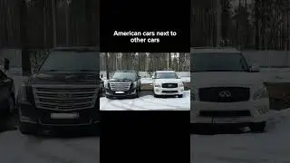 American cars next to normal cars 💀