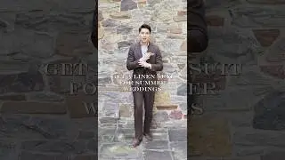 Linen suits are the best for Summer weddings