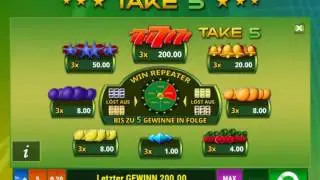 TAKE 5 online spielen - Bally Wulff / Merkur Spielothek
