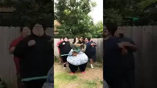 can you also green screen this video with the fat man dancing🤣