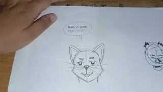 ~ Desenhando um gato ~
