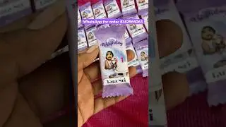 Customised chocolate wrapper🍫📸 #gifts #chocolate #hellovinod