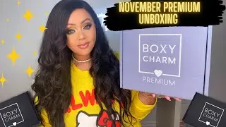 BOXYCHARM NOVEMBER 2021 PREMIUM UNBOXING & TRY-ON 🤭 | BEAUTY BOX REVIEW|
