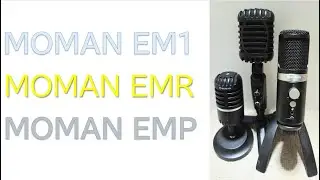 【マイクテスト】USBコンデンサマイク編！ MOMAN EM1 vs EMP vs EMR