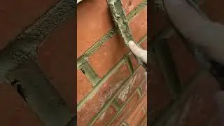 Jointing up bricks 🧱 #bricktok #bricklaying #bricklayingasmr #satisfying #asmr #brick #shorts