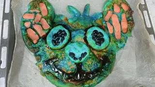Alien Head Pizza - Blue Food Art💙Subscribe for more🥰#cooking#pizza##food#recipe#foodie#yummy#fypシ#fy