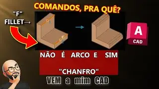 Chanfro no Autocad AutoCAD Comando Ferramenta FILLET AutoCAD e outros Softwares