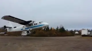 Twin Otter Short Takeoff - Welbourne Bay Labrador - Oct 2016